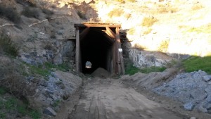 The west portal of Tunnel 4 shows some signs of recent decay. We have been watching this portal for some time. Note the pile of sand that has fallen through the top of the portal to the ground.