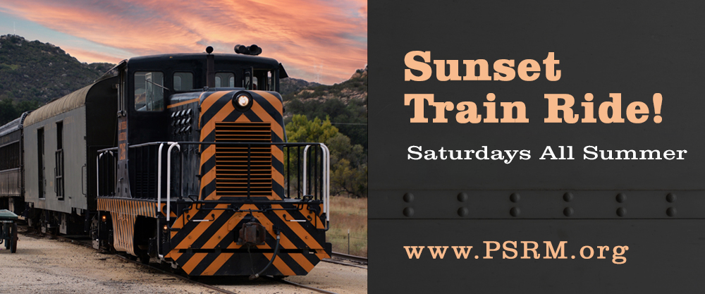 Sunset Train Ride! All Summer on Saturdays