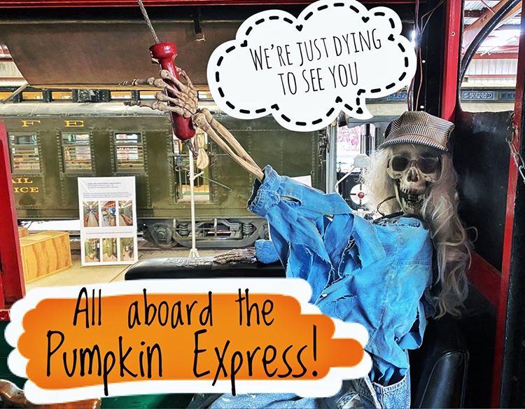 We're just dying to see you aboard the pumpkin express