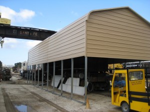 The completed carport.  Looks great, don't you think? 